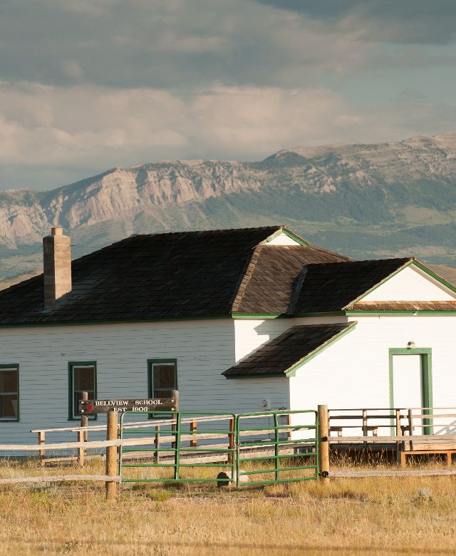Bellview School west of Choteau