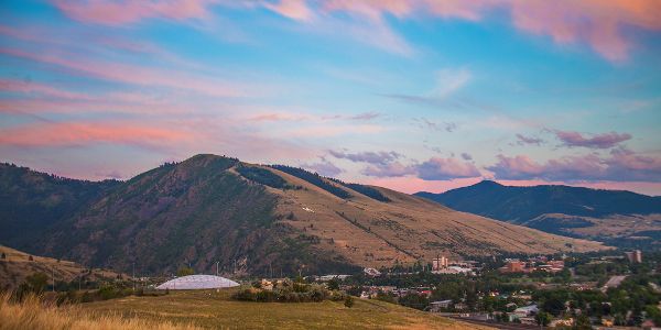 View of Mount Sentinel from Waterworks Hill