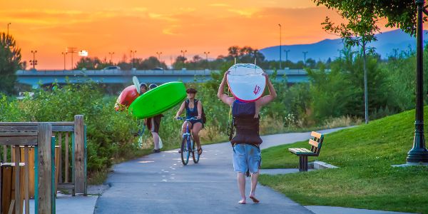Riverfront Walking Trail in Downtown Missoula