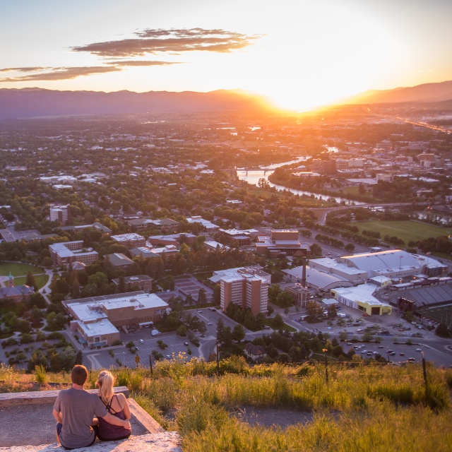 Sunset  over Missoula
