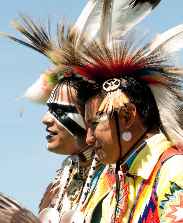 Native person in regalia at North American Indian Days, Browning, Blackfeet Indian Reservation