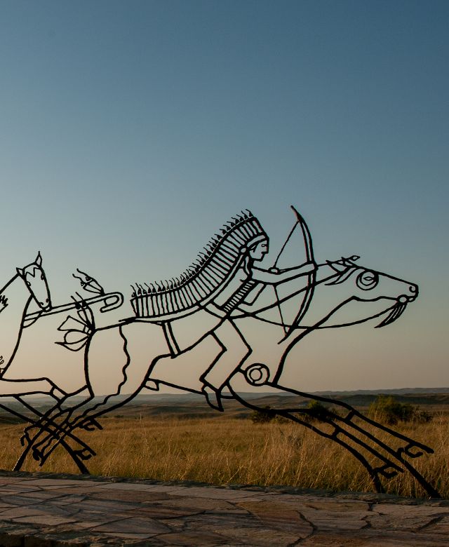 Apsaalooke Crow sculpture, Little Bighorn Battlefield National Monument