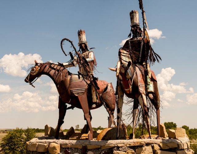 Indian country statues