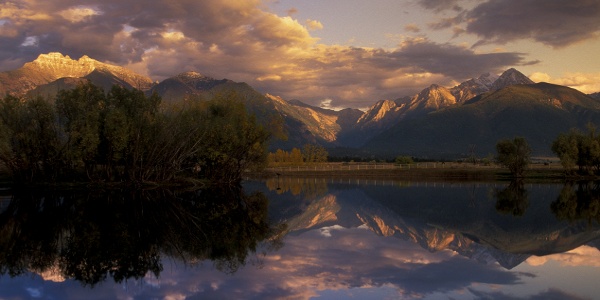 Mission Mountains as seen from Hwy 83 near Ronan, Flathead Indian Reservation