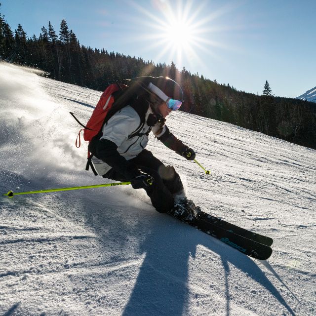 skiing in big sky