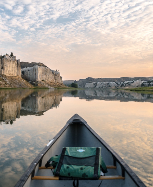 The white cliffs along the Missouri River