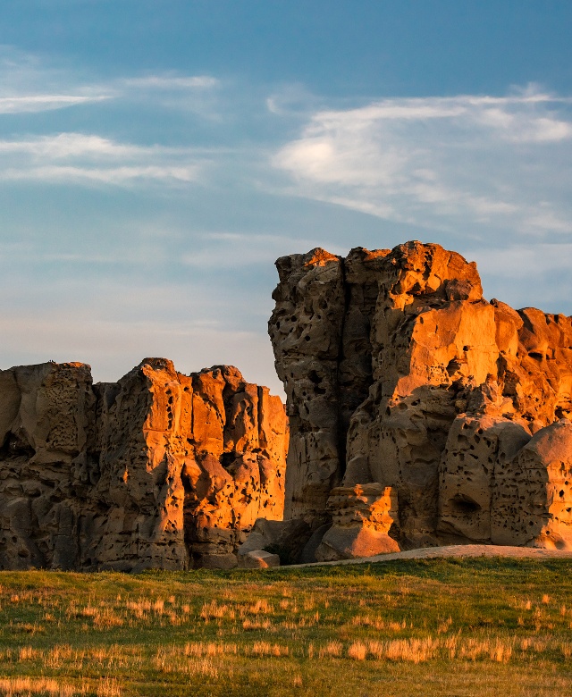 A photo of Medicine Rock State Park