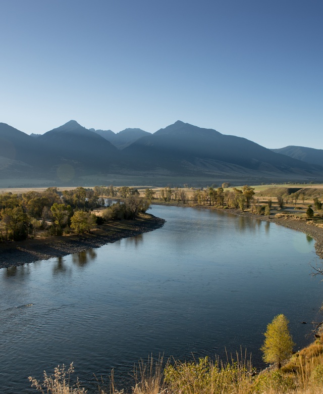 scenic view of the Yellowstone River