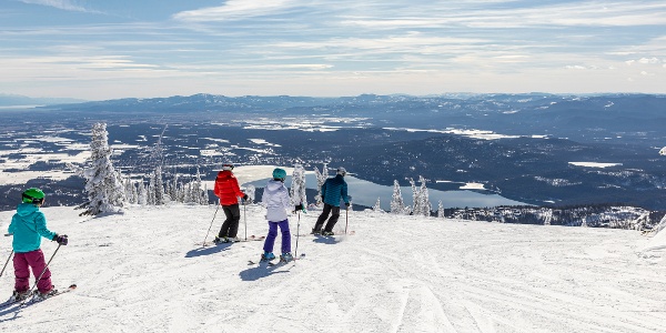 Skiing Whitefish Mountain Resort