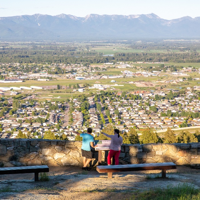 overlook of downtown kalispell