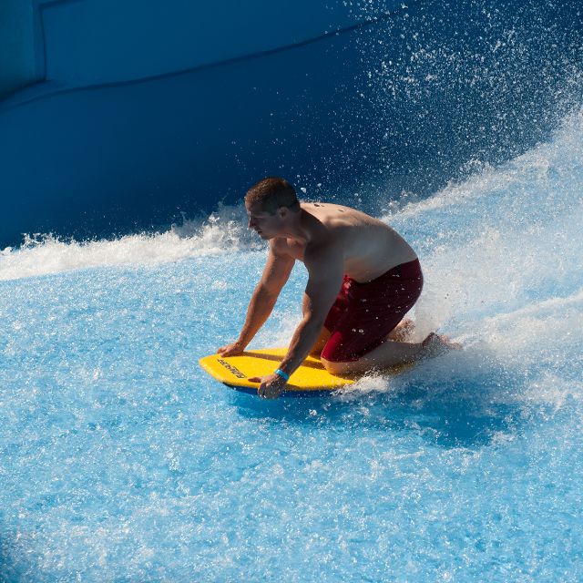 surfing at electric city water park
