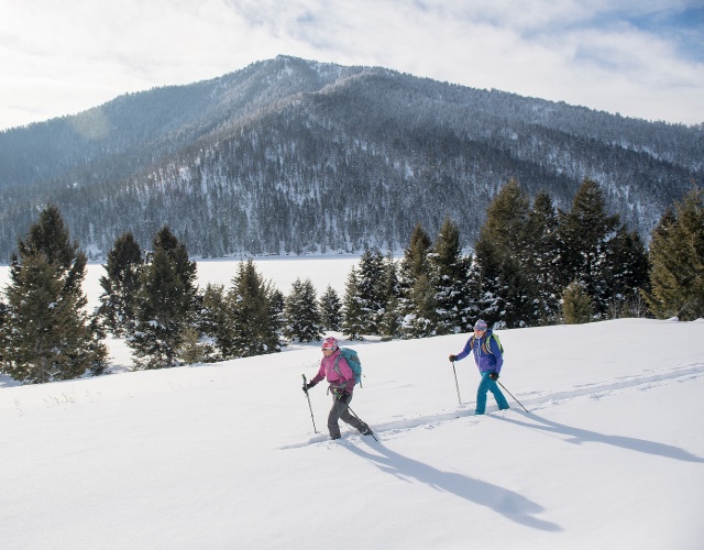 Cross country skiing in West Yellowstone