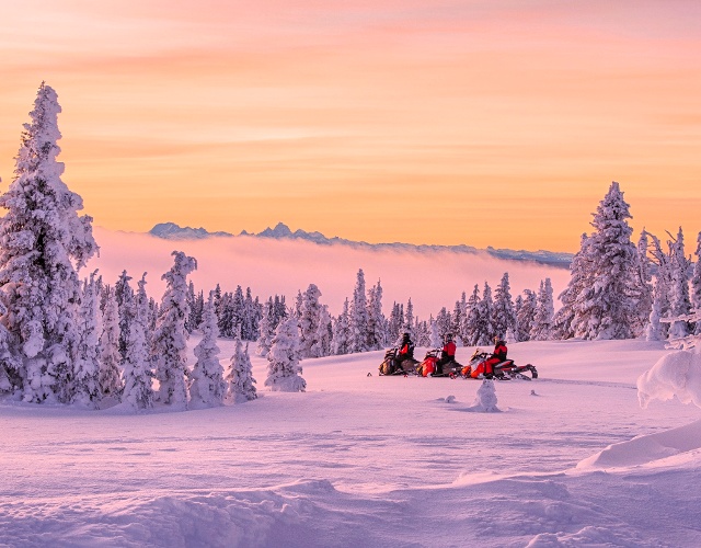 Snowmobiling in Custer Gallatin National Forest