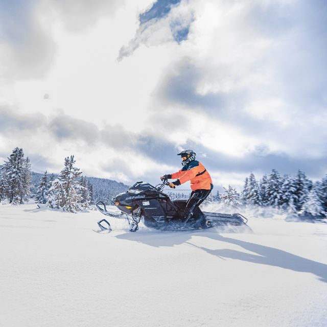 snowmobiling in Yellowstone