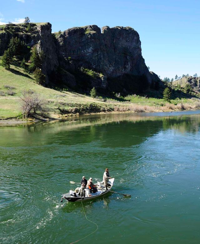 Fishing on the Missouri River near Cascade