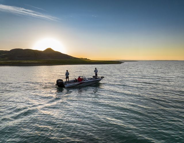 Boating on Fort Peck Lake