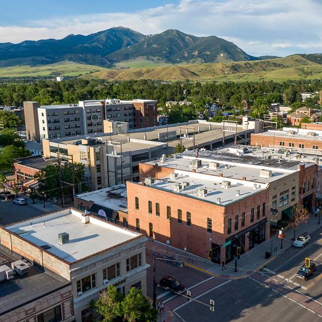 bozeman aerial view